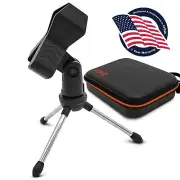 Pyle USB Podcast Microphone Bag and Mic Stand - Hard Case & Durable Mic Stand