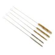 5Piece Brass Wire Pipe Cleaning Brushes for Pipe Deburring and Dirt Removal
