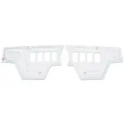 XP1000 Billet Rocker 8 Switch Dash Panel 2 Piece RZR S 900 1000 White Lightning
