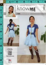 "Misses' Dress" ©2024 Know Me Gwen Heng Sewing Pattern ME2066/R12051 6-14