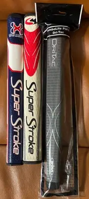 Super Stroke and Winn putter grips for sale One new, one new other, one used.