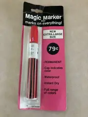 NEW Sealed Vintage MAGIC MARKER Large RED Ink Waterproof Permanent Ink PEN USA