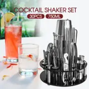 30pcs Bar Cocktail Shaker Set Stainless Mixer Boston Shaker Drink Making Kit