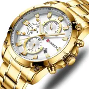 Gold Watches Men's Quartz Wristwatch Fashion Sport and Causal Business Watch Male Clocks