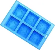 IWOWHERO 1pc Soap Mold Shower Case Shapes Decorative Soap Making Molds Bath Homemade Bar Molds for Soap Chocolate Mold Cake Mold DIY Soap Tools Blue