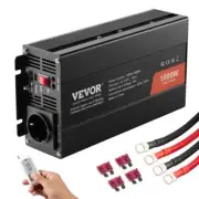 1000 Watt Pure Sine Wave Inverter 12V to 230V with USB Ports Remote Control for