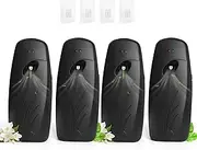 Automatic Air Freshener Dispenser 4-Pack,Histely Auto Air Freshener Spray Dispenser Wall Mounted or Tabletop Battery Powered w/Interval Spray Setting