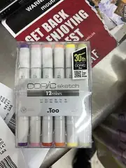 Copic Sketch 12 Color Copic Marker Set