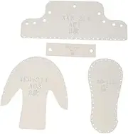 EPIGEIST 1 Set Acrylic Boots Pendants Template Kit Precision Cut Pattern Cutting Tool for DIY Leather Craft Projects Durable Transparent Stencil for Boots Pendants Making Assorted Color B