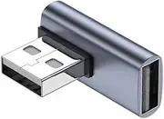 CY 10Gbps USB 3.0 Male to Female Extension Power Data Video Adapter Low Profile 90 Degree Right Angle Type