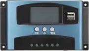 EVTSCAN 12V 24V MPPT Solar Charge Controller, with APP Remote Control, LCD Display and USB Port, for Lead Acid Battery and Lithium Battery, for Solar Street Light or CCTV Camera System(100A)
