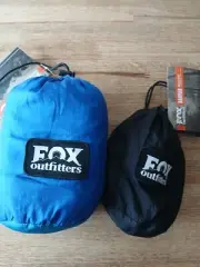 Fox Outfitters Double Hammock With Banyan Straps Blue & Black