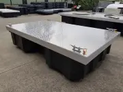3.4 x 2m PONTOON FULLY WELDED ALLOY FLOATING BOAT DOCK WORK PLATFORM POLY FLOATS