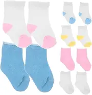 ADOCARN 6 Pairs Doll Decorative Socks for Dolls Lightweight Cloth Material for Unique Outfit Styling Easy to Dress Up and Reusable
