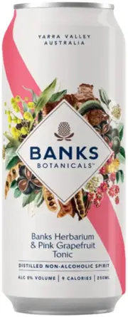 Banks Botanicals Herb & Pink Grapefruit Tonic Non Alcoholic 250ml