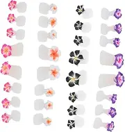 Ipetboom Silicone Toe Separators Set of 32 Pedicure Toe Spacers Flower Design for Women