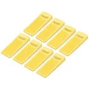 12 Pcs 1.57" TPR Non-Slip Door Stoppers for Bottom Door Stop Wedge, Yellow