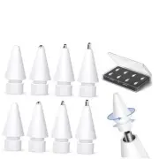 8 Pack for Apple Pencil Tips 2 original tip+2 short tip+2 fine tip+2 long tip
