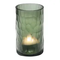 在飛比找HOTAI購優惠-【PHILIPPI】波紋手工玻璃燭台(草綠) | 蠟燭臺 燭