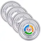 4 Pack 5.5 Inch Lazy Susan Turntable Steel Ball Bearing for Table Kitchen Pantry