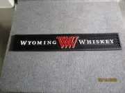 Wyoming Whiskey Rubber Bar Mat 20-3/4" x 3-1/2" New