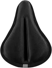 [Vaveren] Kids Bike Seat Cushion Cover Ergonomic Design Ventilated with Reflective Strip Anti Slip High Density Memory Foam 5.9x8.6inch