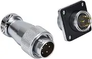 Fdit Aviation Plug Socket Connector with Stable Electrical Performance for Industrial Production - Zinc Alloy Male Plug Female Socket Waterproof Power Connector Fit for Multicore Design Workers