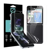 ZUSLAB Screen Protector for Samsung Galaxy Z Flip 6 Screen Protector Premium Quality Edge to Edge High Definition Flexible TPU Film (2024) (Full Set)