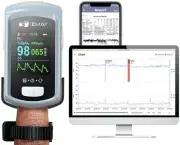 EMAY Sleep Oxygen Monitor with PC Software & App | Bluetooth Pulse Oximeter R...