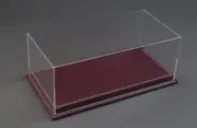 Atlantic 1:18 Scale Mulhouse 1:18 Display Case with Burgundy Leather Base