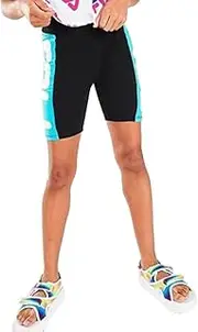 [FILA] Hw Bike Shorts Girls Active Shorts Size M, Color: Black/Teal