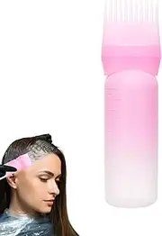 Oil Comb Brush - Hair Dye Comb Bottle, Scalp Oil Applicator Bottle | 6 Ounce Shampoo Hair Color Oil Comb Applicator Tool, Root Comb Applicator Bottle with Graduated Scale for Hair Dyeing Shampoo Oil