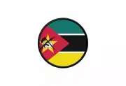 Patch Flag Mozambique Printed Thermoadhesive Round Roundel