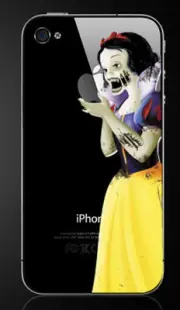 Zombie Snow White Holding Apple iPhone 5/5S Vinyl Decal Sticker