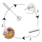 Sauce Beater Easy Whisk Cake Blender Egg Beater Stainless Steel Cream Stirrer