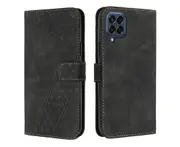 For Samsung Galaxy M33 5G Flip Case, Slim Wallet Design - Black