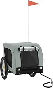 Pet Bike Trailer Pet Stroller Bicycle Trailer Oxford Fabric and Iron vidaXL