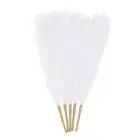 5pcs Dried Faux Pampas Grass 17" Artificial Pampas Grass Decor White