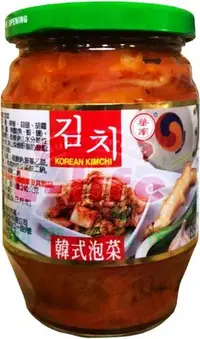在飛比找Yahoo!奇摩拍賣優惠-華南．韓式泡菜369g（玻璃瓶裝）全素 夏天開胃 泡菜 葷/