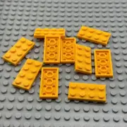 LEGO Plate - Bright Light Orange - 2 x 4 - QTY x10
