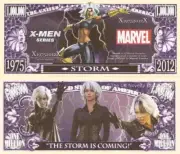 Storm X Men The Storm is Coming Million Dollar Bills x 2 Comic Book Character