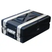 Lightweight 3 Space Compact ABS Rack Case - 3U PA DJ Shallow Rack Case