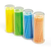 100 pcs Disposable Micro Applicator, Microbrush, regular, fine or superfine tips