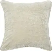 [Creative Co-Op] 20" Square Velvet Pillow Decorative Pillow Cover, 20" x 20", Light Grey