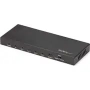StarTech.com 4 Port HDMI Splitter - 4K 60Hz - 1x4 Way HDMI 2.0 Splitter - HDR - ST124HD218 - Displays the same image with sound on 4 screens - Splits