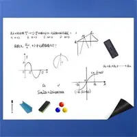 在飛比找松果購物優惠-白板墻貼寫字板辦公家用黑板兒童軟白板不傷墻塗鴉紙掛式畫 雙面