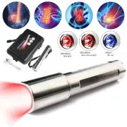 US 900/850/660/630/460nm Red Light Infrared Therapy Flashlight Pain Relief Relax