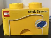LEGO Brick Drawer Stackable Storage with 4 Knobs, in Yellow [New Toy]