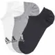 ADIDAS 愛迪達 襪子 透氣 運動襪 踝襪 薄襪 好穿 舒適 隱形襪 (白灰黑) 三雙入 CV7410
