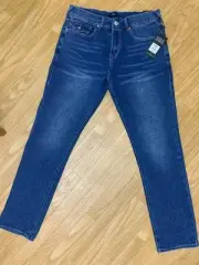 Mens “NWT” Tru Religion Jeans Size 32 X 32 Geno Relaxed Slim